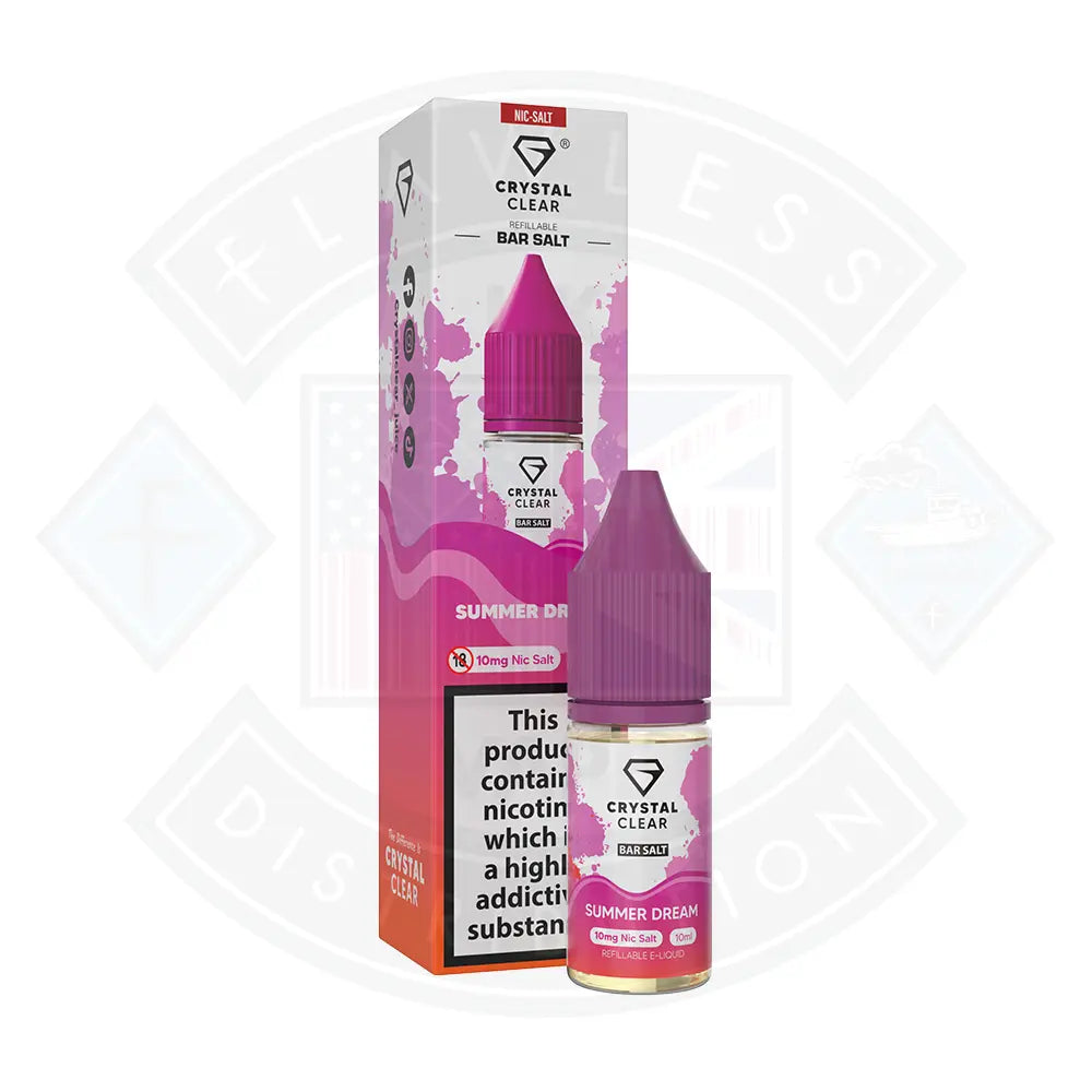 Crystal Clear Bar (10mg) Nic Salts 10ml