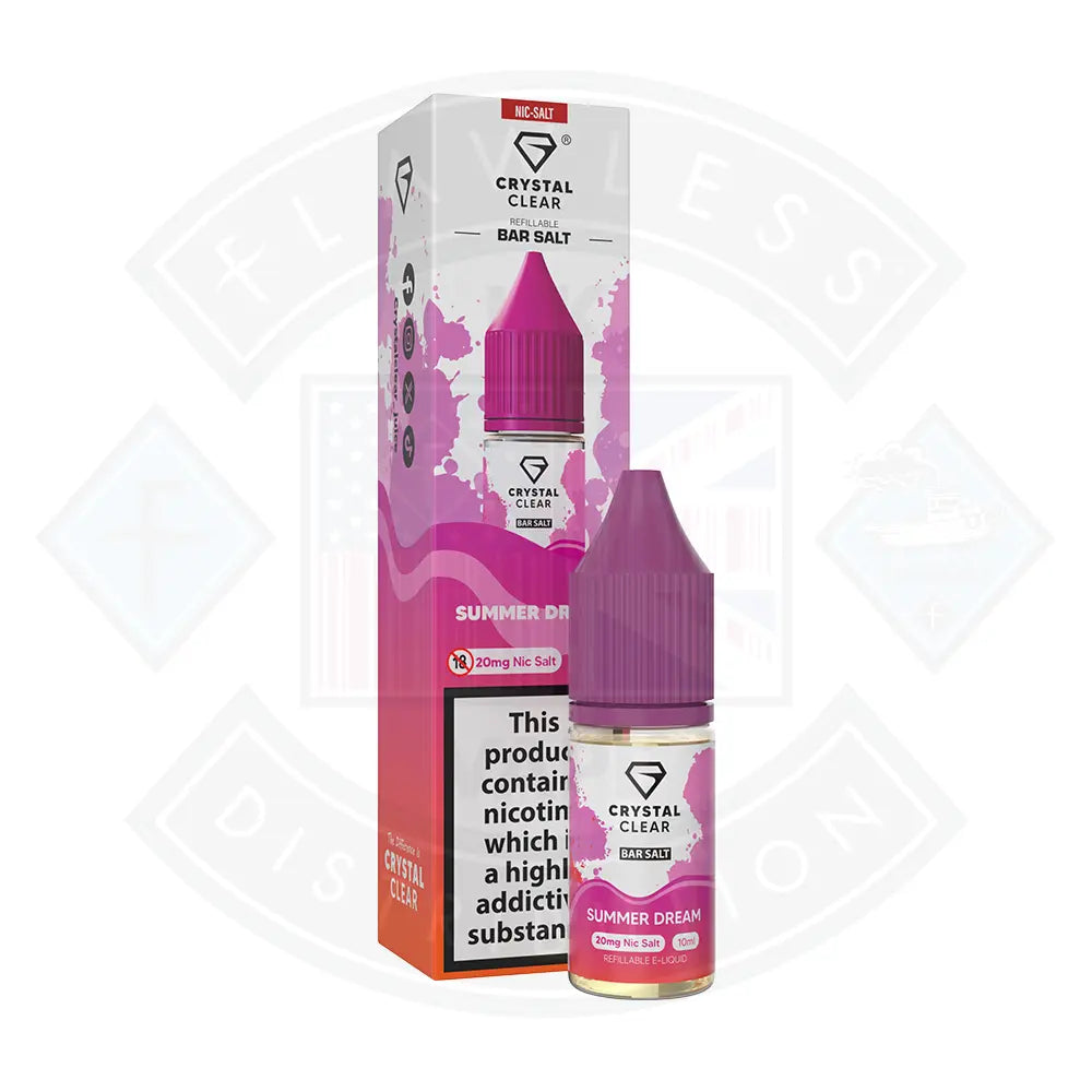 Crystal Clear Bar (20mg) Nic Salts 10ml
