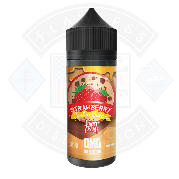 Vaper Treats - Strawberry Cookie Butter 0mg 100ml Shortfill