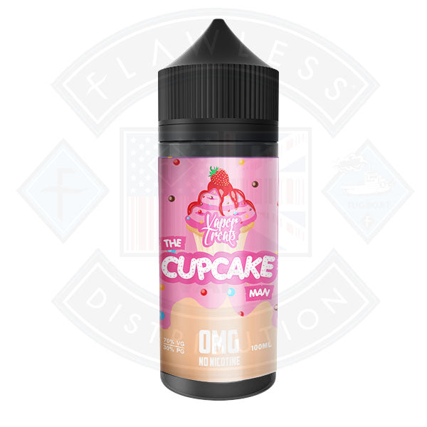 Vaper Treats - The Cupcake Man Strawberry 0mg 100ml Shortfill