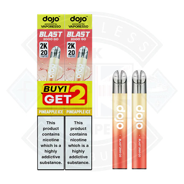 Vaporesso DOJO BLAST 2000 GO TRANSPARENT KIT Bundle (20mg)
