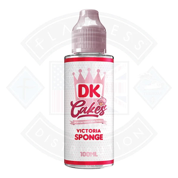 Donut King Cake - Victoria Sponge 0mg 100ml Shortfill