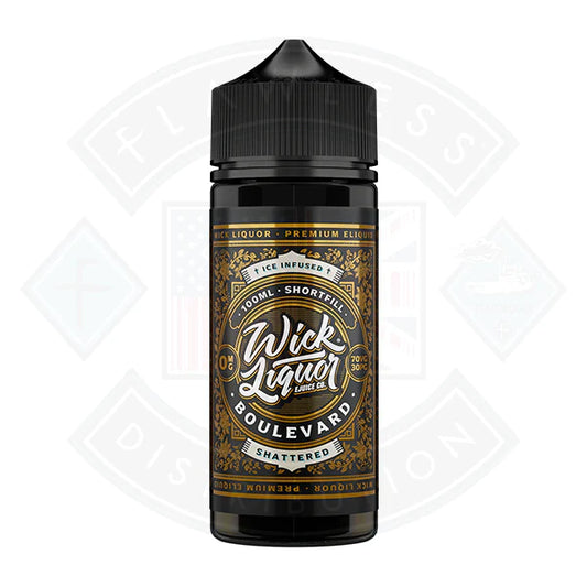 Wick Liquor Boulevard Shattered 0mg 100ml Shortfill E-liquid