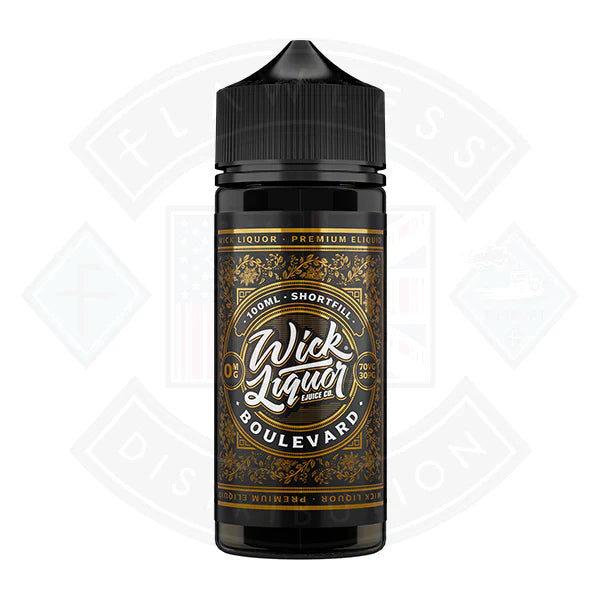 Wick Liquor Boulevard 0mg 100ml Shortfill E-liquid