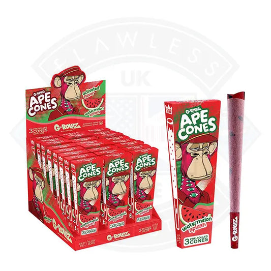 G-ROLLZ Ape Cones - 24 Per Box - 3 Cones Per Pack - Pop Activated Flavoured Filter