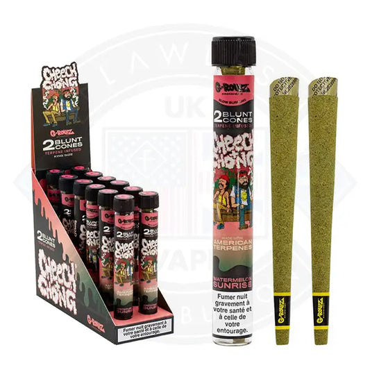 G-ROLLZ - Terpene Blunt Cones - 12 Tubes Per Box - 2 Cones Per Tube