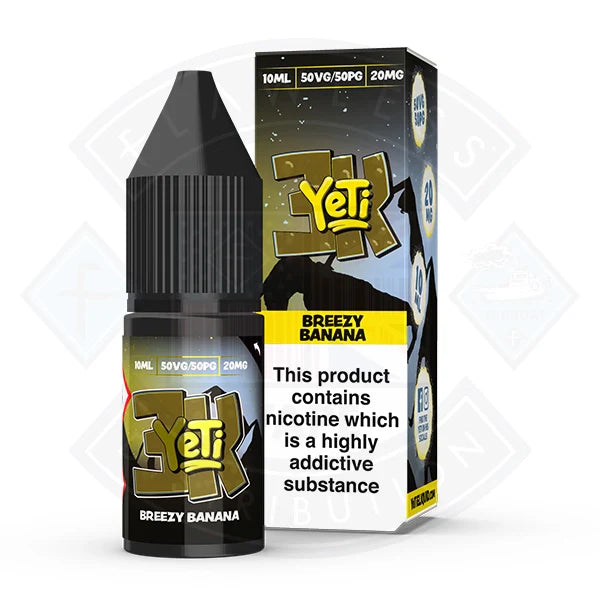 Yeti 3k Bar Salt- Breezy Banana 10ml E Liquid