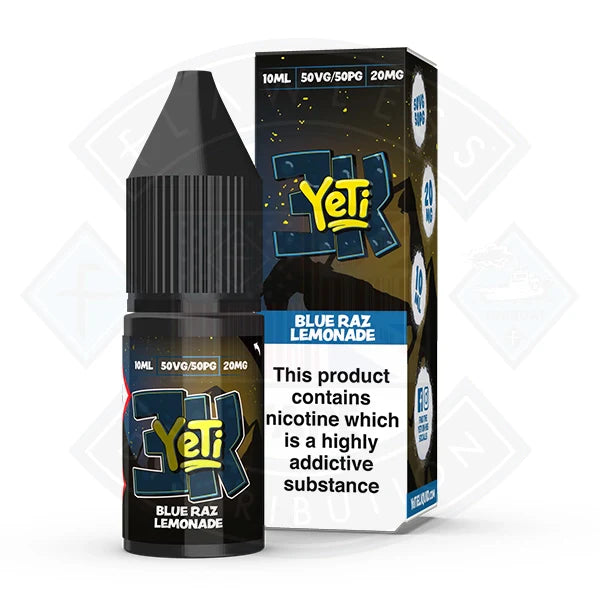 Yeti 3k Bar Salt- Blue Raz Lemonade 10ml E Liquid