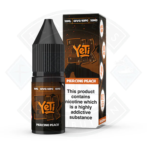 Yeti 3k Bar Salt- Piercing Peach 10ml E Liquid