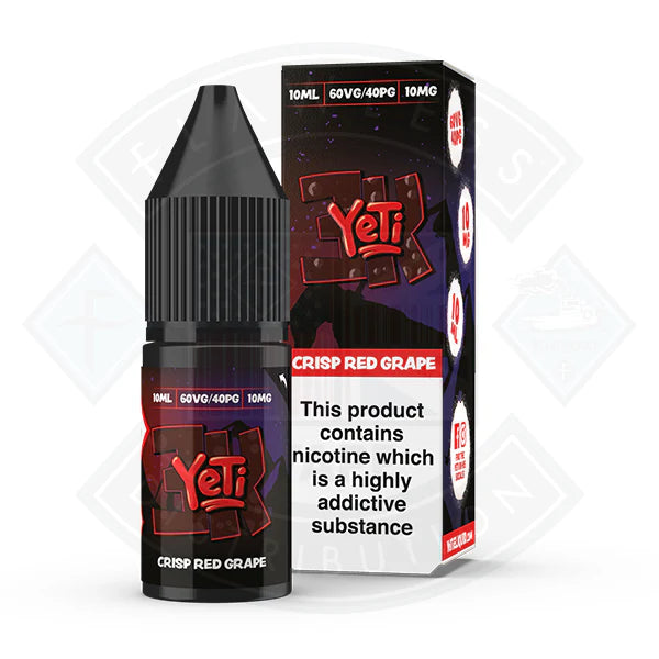 Yeti 3k Bar Salt-Crisp Red Grape 10ml E Liquid