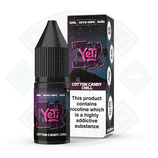 Yeti 3k Bar Salt-Cotton Candy Chill 10ml E Liquid