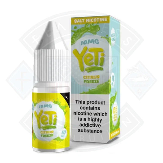 Yeti Salt - Citrus Freeze 10ml E Liquid