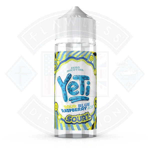 Yeti Sourz Blue Raspberry Ice 0mg 100ml Shortfill E-Liquid
