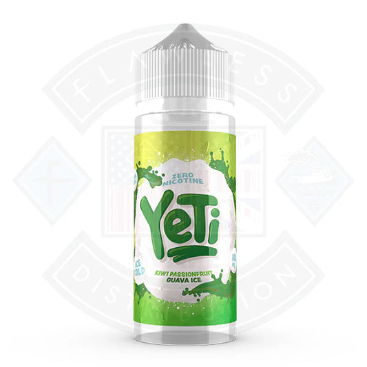 Yeti Ice Cold Kiwi Passionfruit Guava 0mg 100ml Shortfill E-Liquid