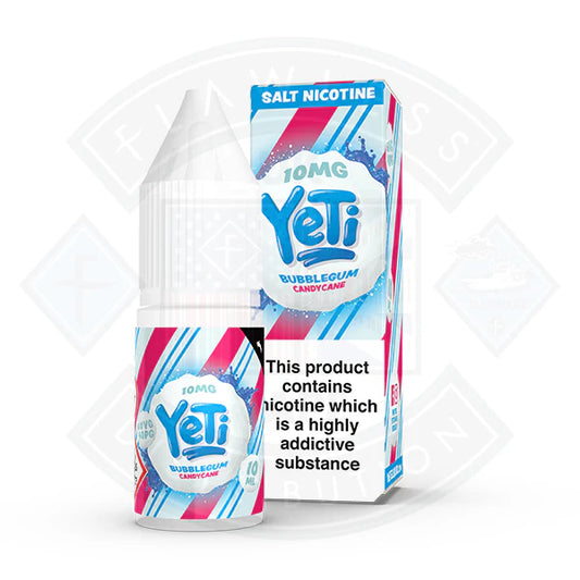 Yeti Salt - Bubblegum Candy Cane 10ml E Liquid