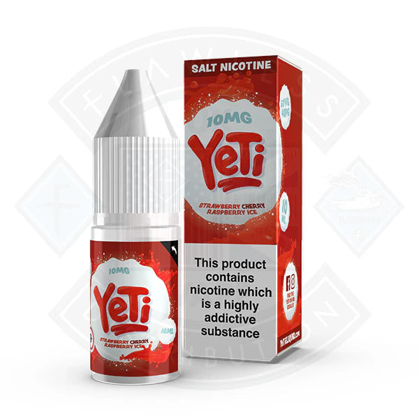 Yeti Salt - Strawberry Cherry Raspberry ICE 10ml E Liquid