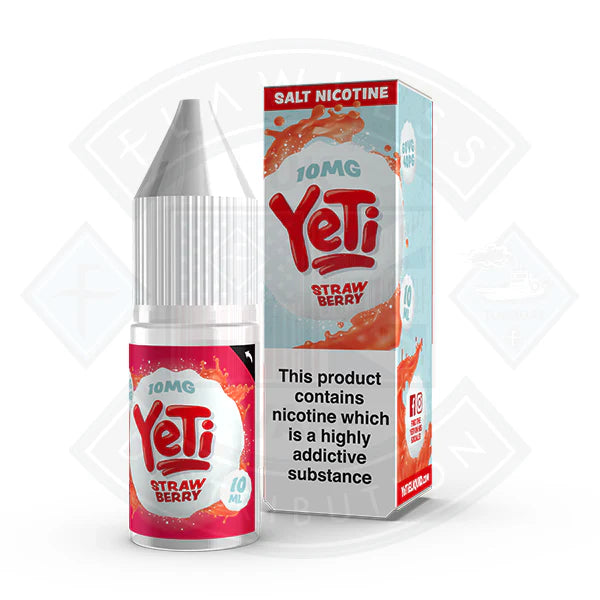 Yeti Salt - Strawberry 10ml E Liquid