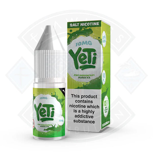 Yeti Salt - Kiwi Passionfruit Guava ICE 10ml E Liquid