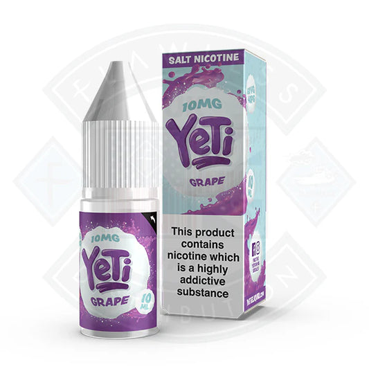 Yeti Salt - Grape 10ml E Liquid