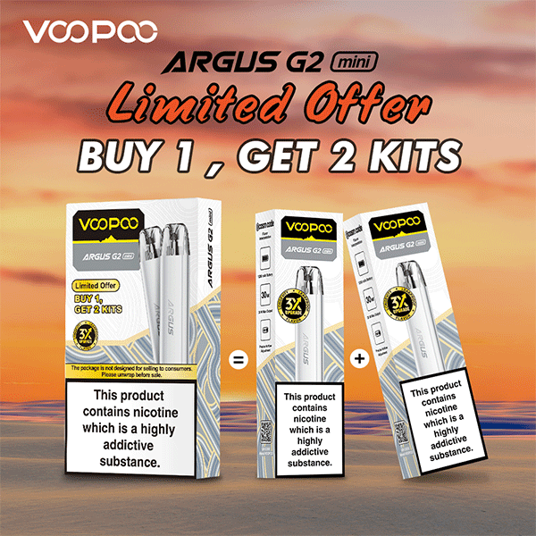 Voopoo Argus G2 Mini Vape Kit (Buy 1 get 1 FREE - 2 kits per pack)