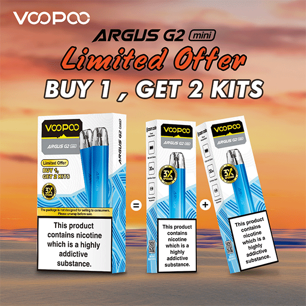 Voopoo Argus G2 Mini Vape Kit (Buy 1 get 1 FREE - 2 kits per pack)