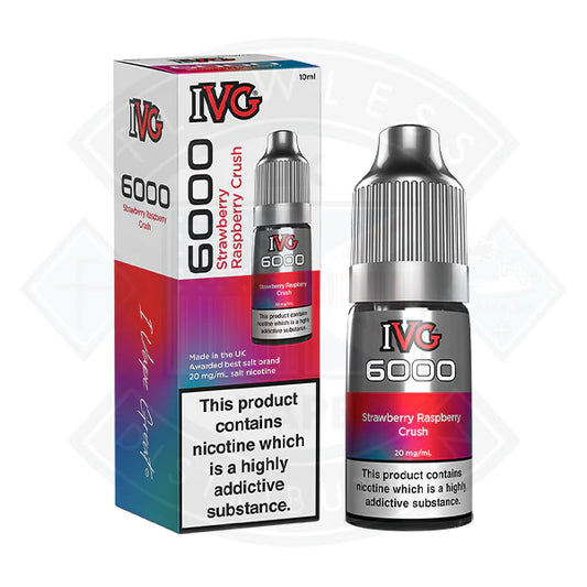 IVG 6000 Bar - Strawberry Raspberry Crush  10ml