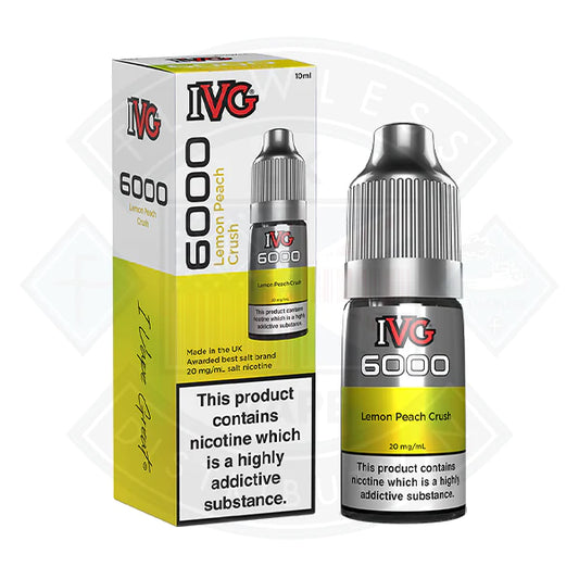 IVG 6000 Bar - Lemon Peach Crush  10ml