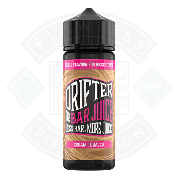 Drifter Bar Juice - Cream Tobacco  0mg 100ml Shortfill